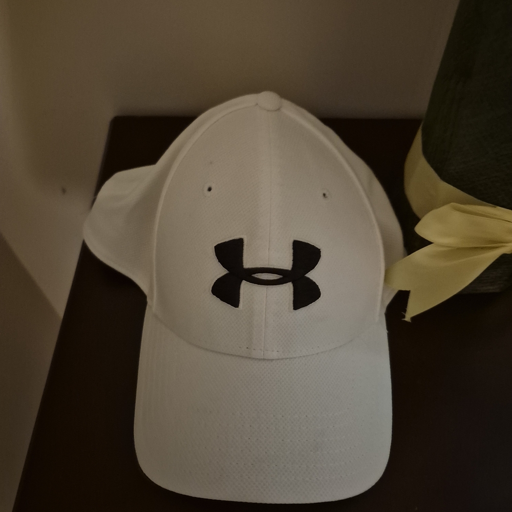 Under Armour Classic White Hat with Black Logo